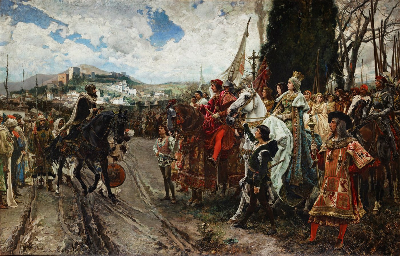 La rendición de Granada a los Reyes Católicos