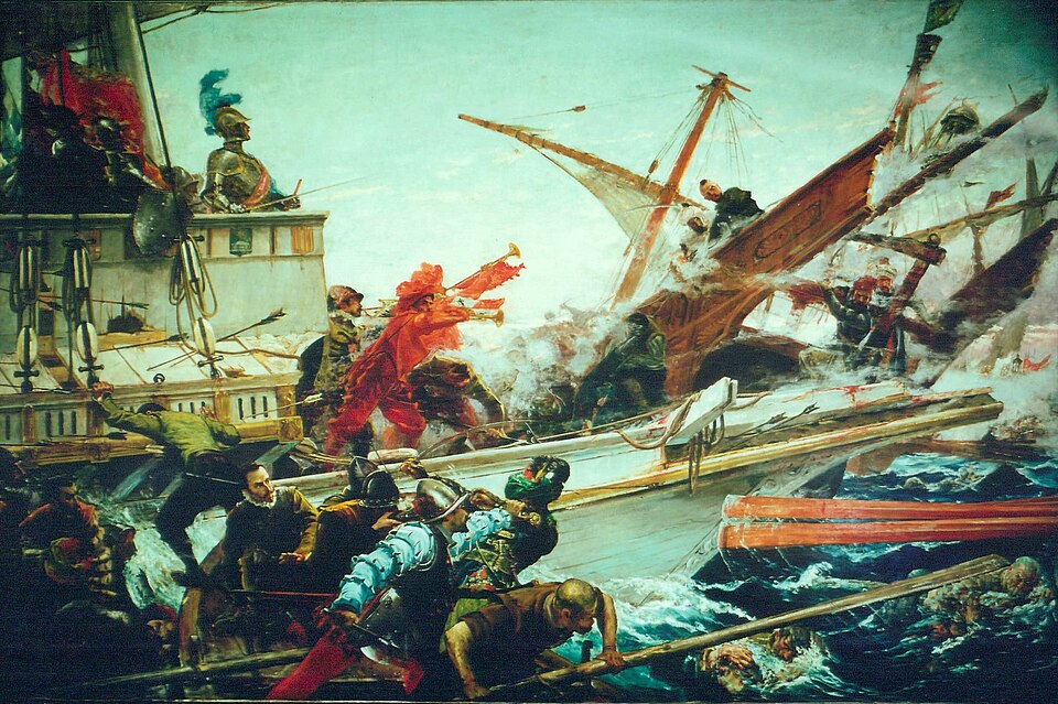 La Batalla de Lepanto, óleo de Juan Luna (1887)