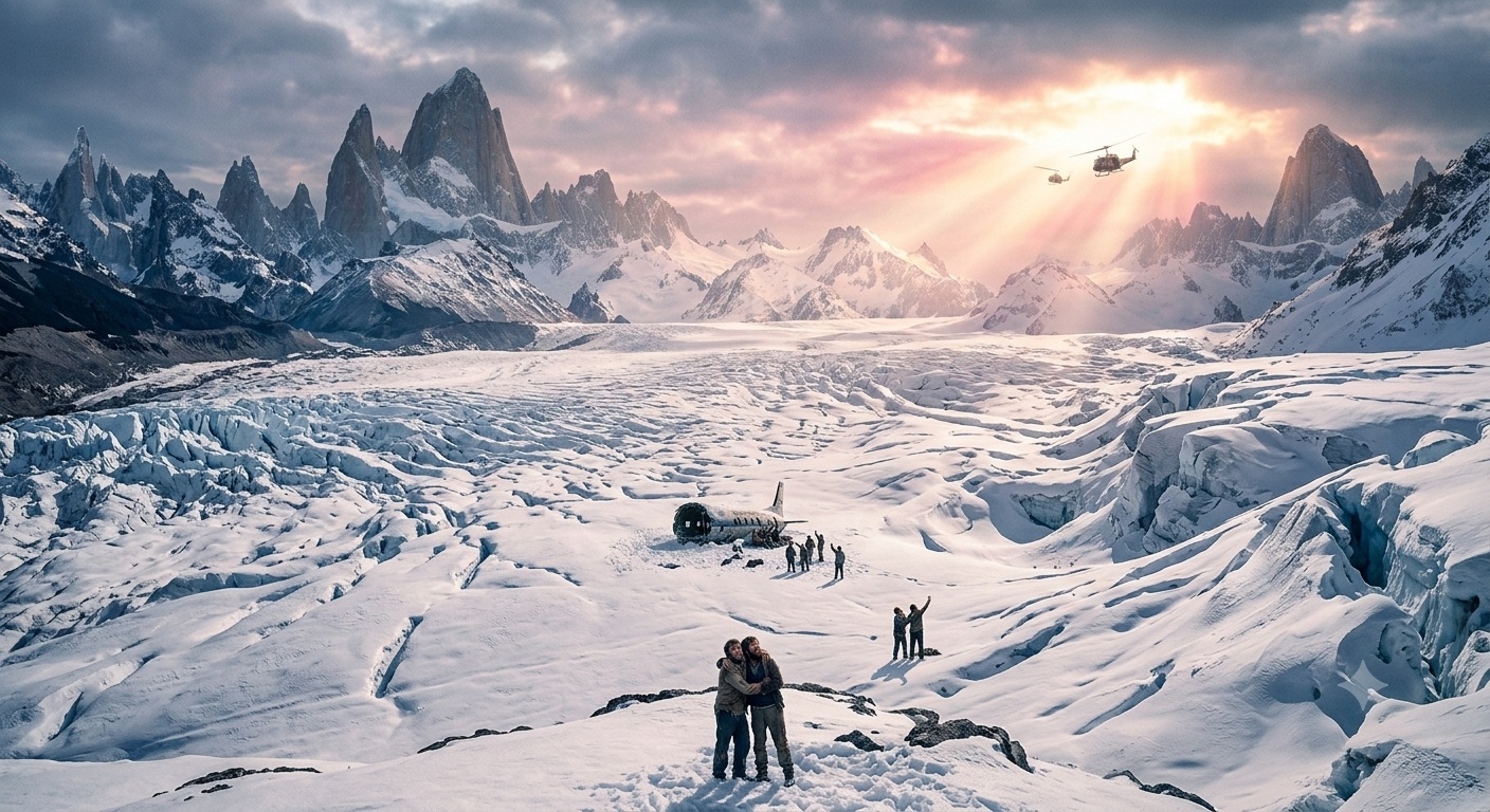 Un mar de cumbres nevadas de la cordillera de los Andes